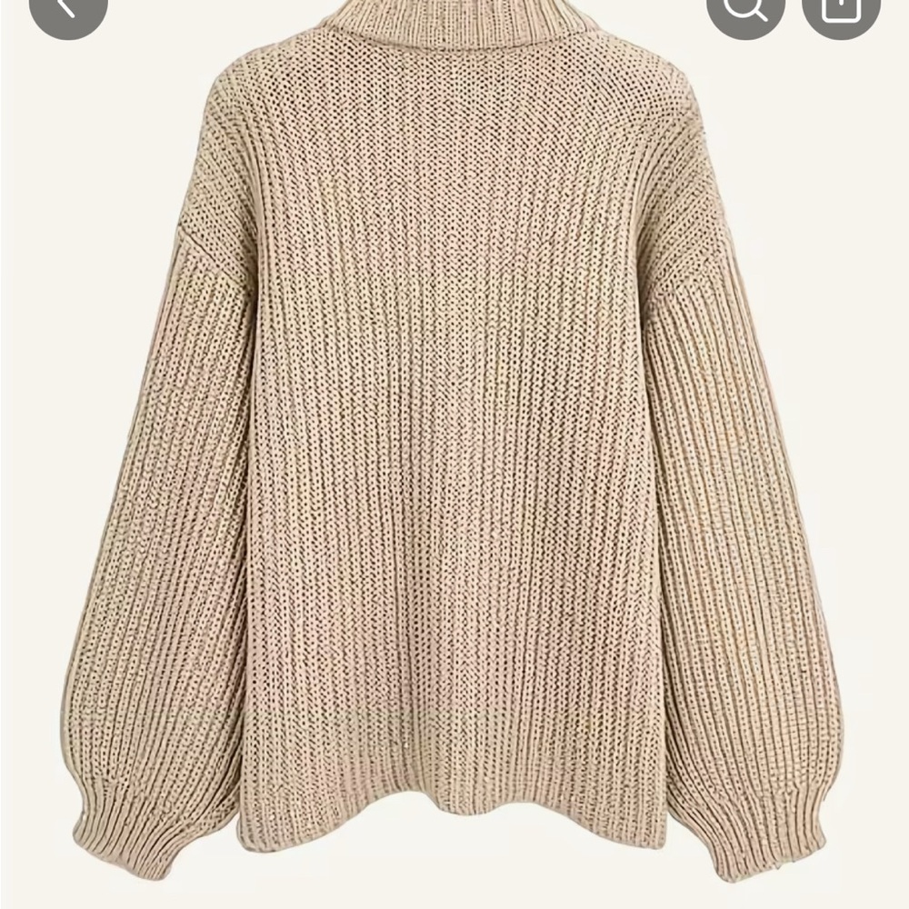 Cozy Brown Knit Sweater - Picture 6 of 11